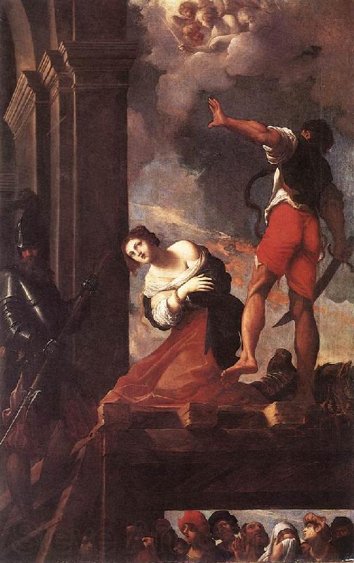 CARRACCI, Lodovico The Martyrdom of St Margaret fg France oil painting art
